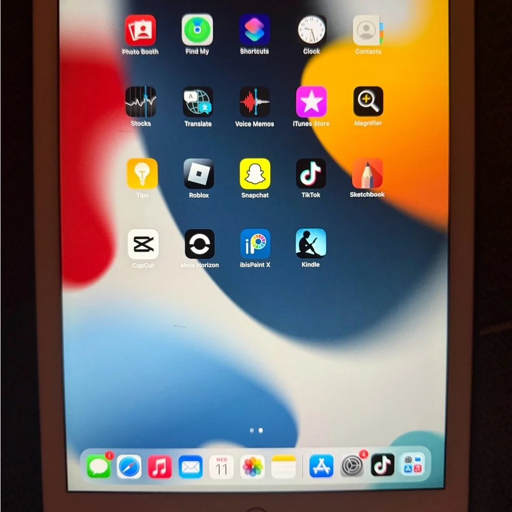 Apple Tablet with White Frame